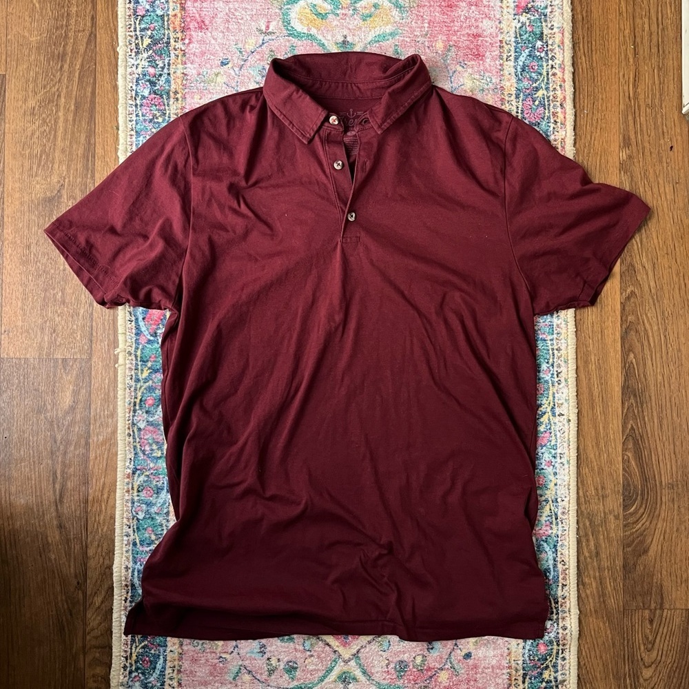 Fresh Clean Tees Two Men's Burgundy And Mauve Polo Shirts — image 3 of 6